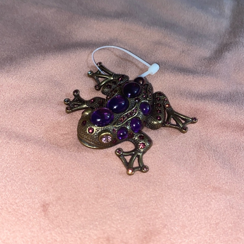 🐸 RARE VINTAGE CHICOS “Katan” Frog Brooch